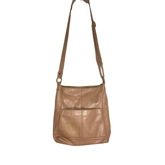 The Sak Iris Leather Crossbody Bag in beige - Picture 3 of 7